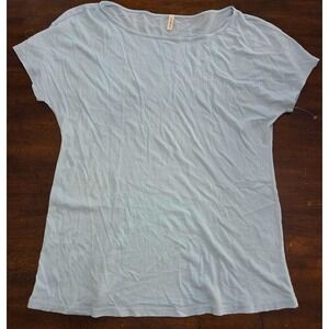 NWOT Lanston S Baby Blue Round Neck Short Sleeve T Shirt 125490